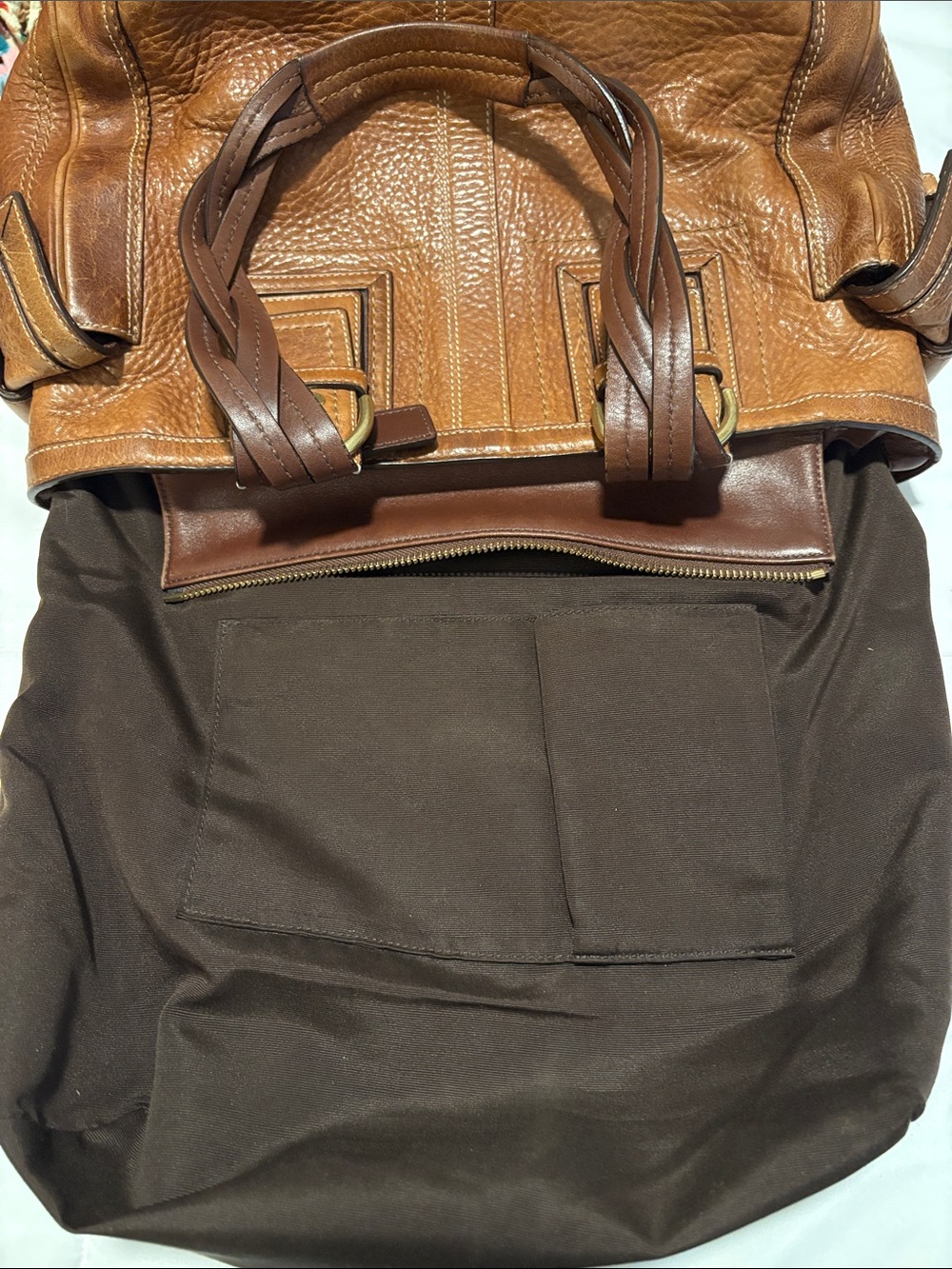 Coach Vintage 2006 Soho Mia Whiskey Pebbled Leather Tote #10049 - Picture 12 of 15